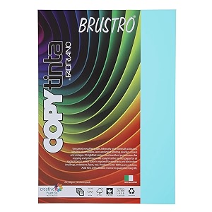 fabriano copytinta coloured craft paper a4 size 80 gsm 60 sheets pastel blue shade celeste chiaro  ideal for photocopies laser prints fax dividers covers collages craft school office