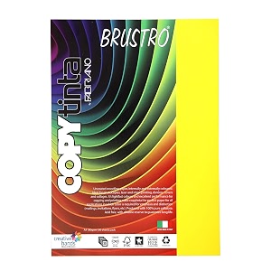 fabriano copytinta coloured craft paper a4 size 80 gsm 60 sheets bright yellow shade giallo  ideal for photocopies laser prints fax dividers covers collages craft school office