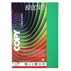 fabriano copytinta coloured craft paper a4 size 80 gsm 60 sheets bright green shade verde  ideal for photocopies laser prints fax dividers covers collages craft school office