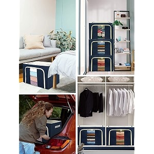 Fabric Clothes Storage BoxMulti Rectangular Foldable Clothes