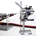 Fabric Cutter Electric Cloth Cutting Machine, Vertical Straight Knife Electric Cloth Cutting Machine with LED Light, Automatic Sharpening Function for Textile, Leather, Paper Cutting 340mm