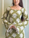 FABRIC FETCH TEXTILES Women Floral Print Striped