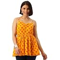 FABRIC FITOOR Cotton Yellow amp Orange Floral