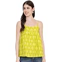 FABRIC FITOOR Women39s Light Green Color Geometric