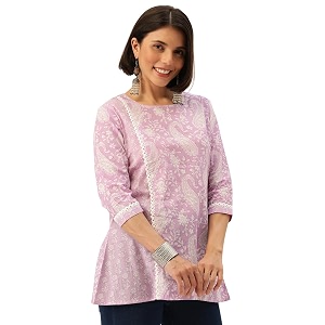 FABRIC FITOOR Womens Floral Print Cotton A-Line