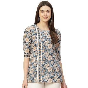 FABRIC FITOOR Womens Floral Print Cotton A-Line