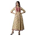 FABRIC FITOOR Women39s Floral Print Cotton Anarkali