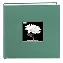 Fabric Frame Cover Photo Album 200 Pockets Hold 4x6 Photos, Tranquil Aqua