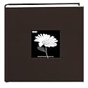 Fabric Frame Cover Photo Album 200 Pockets Hold 4x6 Photos, Chocolate Brown