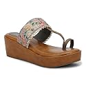 Fabric Platform Low Heel Wedges For Women