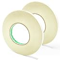 Fabric Tape Double Sided, Strong Adhesive Hem Tape Stitch Witchery Tape, No Sew Hemming Tape for Pants, Curtains, Clothes, Easy to Remove 1/2 Inch x 200 Feet 2 Rolls