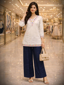 Fabricana Women Kurti Palazzo Set