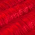 FabricLA Shaggy Faux Fur - 28" Pre-Cut Faux Fur Fabric for DIY, Craft, Fashion Use - Red