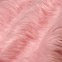 FabricLA Shaggy Faux Fur Square - 10" X 10" Inches Pre-Cut - Use Fake Fur Fabric for DIY, Craft Fur Decoration, Fashion Accessory, Gnome, Hobby - Baby Pink