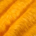 FabricLA Shaggy Faux Fur Square - 28" X 28" Inches Pre-Cut - Use for DIY, Craft, Fashion, Gnome &amp; Hobby - Golden Yellow Fabric