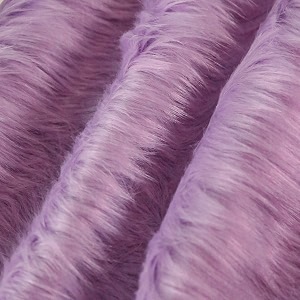 fabricla shaggy faux fur square - 434 x 434 inches pre-cut - use fake fur fabric for diy craft fur decoration fashion accessory gnome hobby - lavender