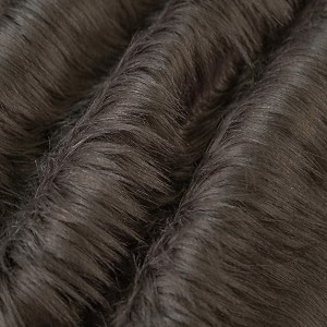 fabricla shaggy faux fur square - 434 x 434 inches pre-cut - use fake fur fabric for diy craft fur decoration fashion accessory gnome hobby - dark grey