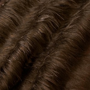fabricla shaggy faux fur square - 434 x 434 inches pre-cut - use fake fur fabric for diy craft fur decoration fashion accessory gnome hobby - chocolate