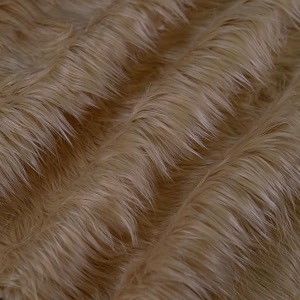 fabricla shaggy faux fur square - 634 x 634 inches pre-cut - use fake fur fabric for diy craft fur decoration fashion accessory gnome hobby - beige