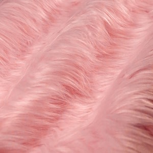 fabricla shaggy faux fur square - 634 x 634 inches pre-cut - use fake fur fabric for diy craft fur decoration fashion accessory gnome hobby - baby pink