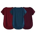 Fabricorn Combo of Three Cotton V-Neck Up Down Short Sleeve Tshirt for Women (Pack of 3)