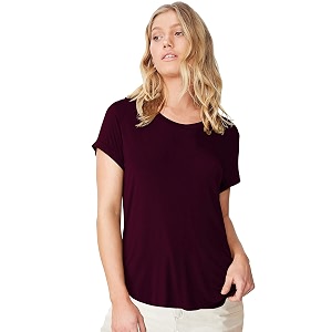 Fabricorn Plain High Low Hem Cotton Tshirt