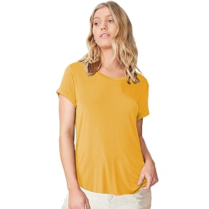 Fabricorn Plain High Low Hem Cotton Tshirt