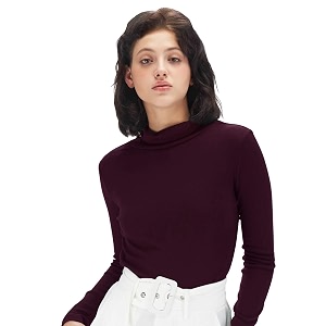 Fabricorn Stylish Black Turtle Neck Cotton Tshirt