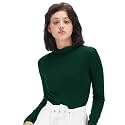 Fabricorn Stylish Black Turtle Neck Cotton Tshirt