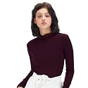 Fabricorn Stylish Black Turtle Neck Cotton Tshirt