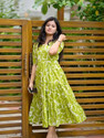 fabrictextile Women Printed Straight Kurta