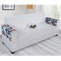 Printed Sofa Arm Rest Cover | Heavy Antiskid Backing | Easily Machine Washable | Sofa Arm Rest Protector for Couch or Home Living Area - (22 X 22 Inches - 2Pc) Blue Abstract