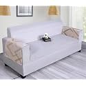 Printed Sofa Arm Rest Cover | Heavy Antiskid Backing | Easily Machine Washable | Sofa Arm Rest Protector for Couch or Home Living Area - (22 X 22 Inches - 2Pc) Cream