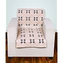 Printed Sofa Seat Cover for 1 Seater | Heavy Antiskid Backing | Quilted Velvet | Machine Washable | Durable Sofa Seat Runner for Couch, Living Room (1 Seater) Beige Damask