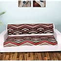 Printed Sofa Seat Cover for 3 Seater | Heavy Antiskid Backing | Quilted Velvet | Machine Washable | Durable Sofa Seat Runner for Couch, Living Room (3 Seater) Multicolor