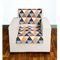 Printed Sofa Slip Cover for 1 Seater with Heavy Antiskid Backing &amp; Easily Machine Washable Sofa seat Runner for Couch (22 Inch X 22 Inch-2 Pcs) D3