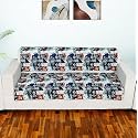 Printed Sofa Slip Cover for 2 Seater with Heavy Antiskid Backing &amp; Easily Machine Washable Sofa seat Runner for Couch (22 Inch X 48 Inch-2 Pcs) D5