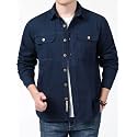 FABRIPPLE Mens Cargo Jacket Shirt 100
