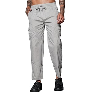 FABRIPPLE Mens Heavy-Duty Cotton Cargo Pants -