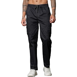 FABRIPPLE Mens Heavy-Duty Cotton Cargo Pants -