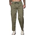 FABRIPPLE Mens Heavy-Duty Cotton Cargo Pants 