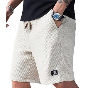 FABRIPPLE Mens Slim Fit Knitted Short for