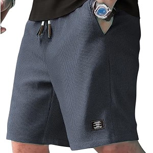 FABRIPPLE Mens Slim Fit Knitted Short for
