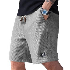 FABRIPPLE Mens Slim Fit Knitted Short for