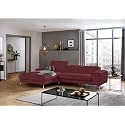 Fabrique Hembrella 4 Seater L-Shaped Suede Fabric Sofa Set | Modern, Luxurious, &amp; Comfortable Furniture for Home Office, Guests, &amp; Living Room | Stainless Steel Legs for Easy Move | Purple (RHS)