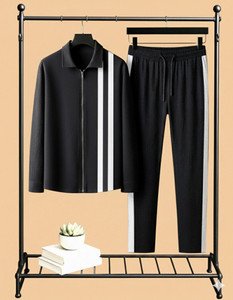 fabrizio men night suit set black printed