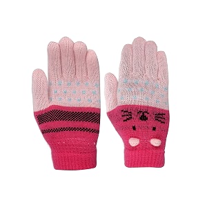 fabseasons acrylic woolen winter gloves for girls amp boys fits for 3-5 years
