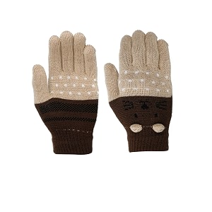 fabseasons acrylic woolen winter gloves for girls amp boys fits for 3-5 years
