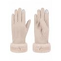 FabSeasons Winter Gloves For Girls & Women, with faux fur on the inner for cold weather
