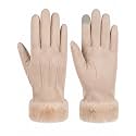 FabSeasons Winter Gloves For Girls & Women, with faux fur on the inner for cold weather